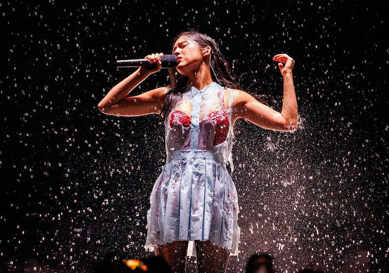 Olivia Rodrigo's melting Chalayan dress