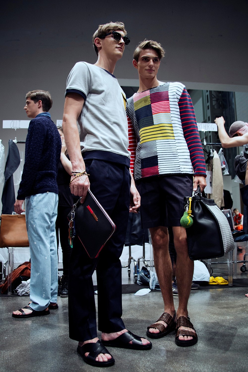 Fendi SS15 Mens collections, Dazed backstage