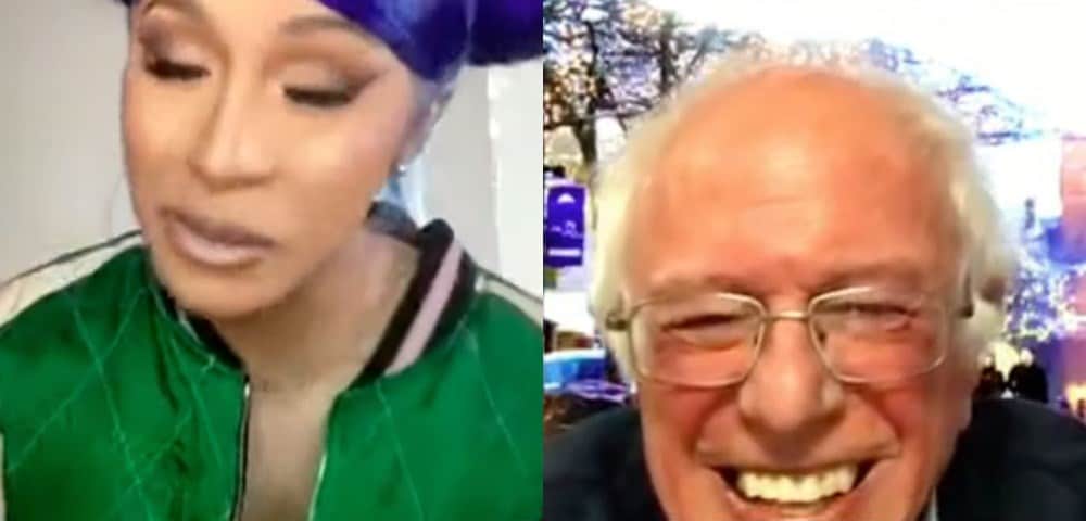 Cardi B interviews Bernie Sanders on Instagram Live