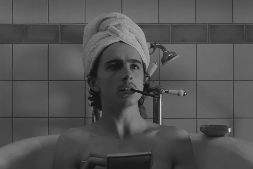 Timothée Chalamet takes a bath in a new teaser for The French Dispatch