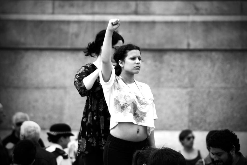 David Reece Slutwalk protester