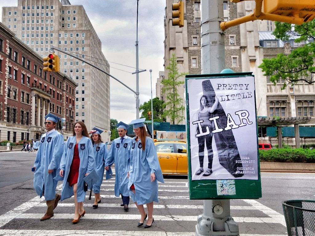 Fake Rape posters Emma Sulkowicz Mattress Girl