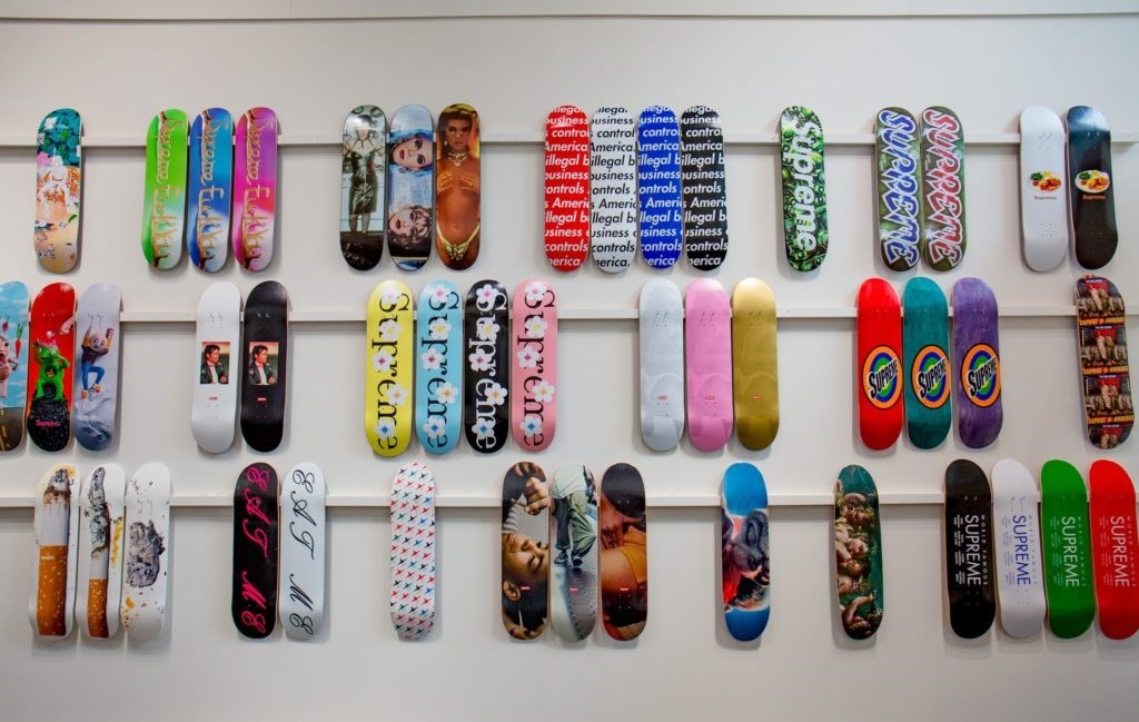 The first full collection of Supreme skateboard decks being | Dazed