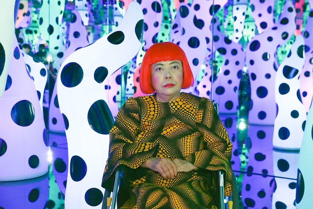 Is that Yayoi Kusama in the window?! Nope, it's actually a life