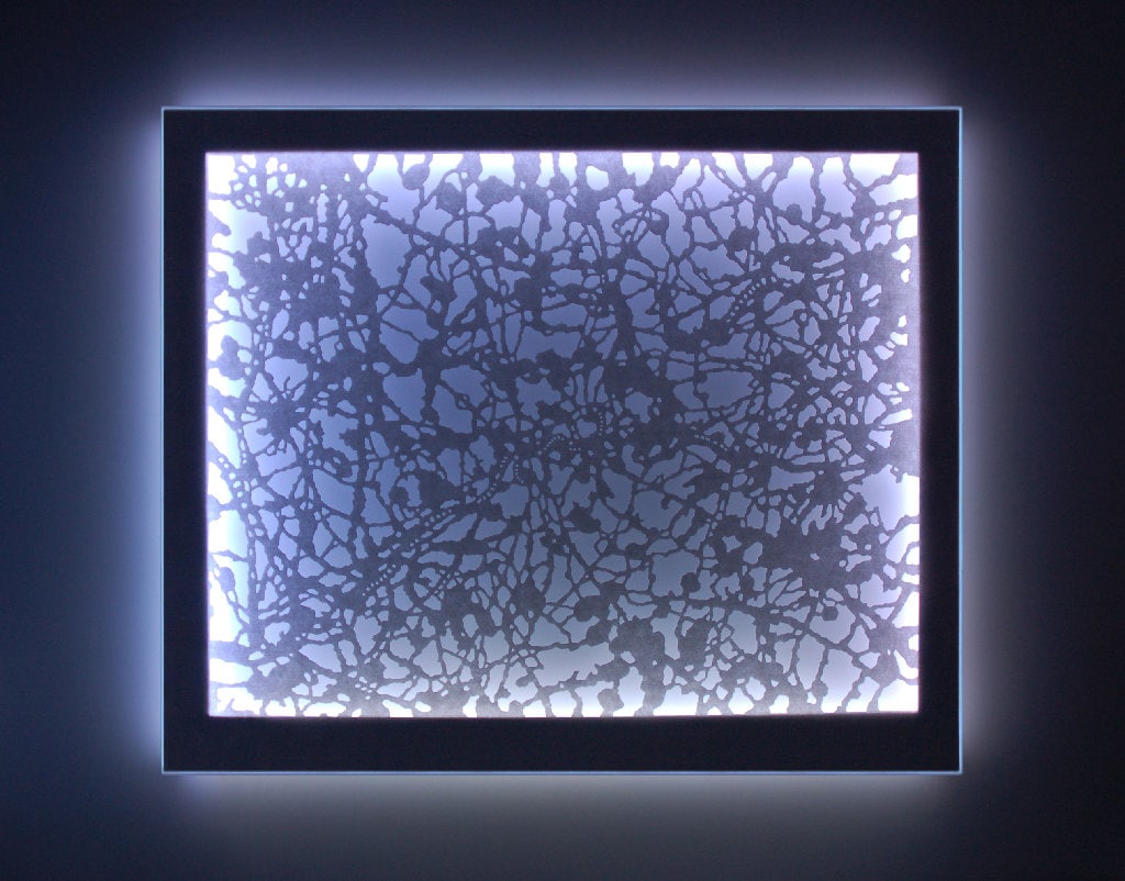 Adam Ball Everything Counts 145x175cm Hand cut whi