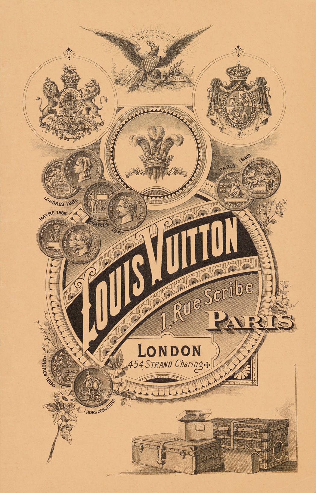 Louis Vuitton product catalogue cover. London 1892. Would love this framed!