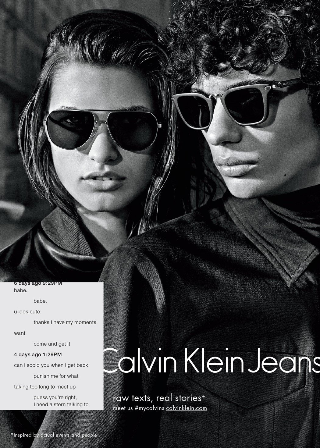 New Calvin Klein Jeans ad campaign inspired by sexting