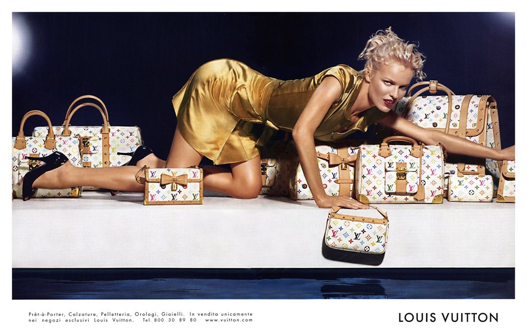 Louis Vuitton Handbags 2000s Print Advertisement Ad 2008 High Fashion Model