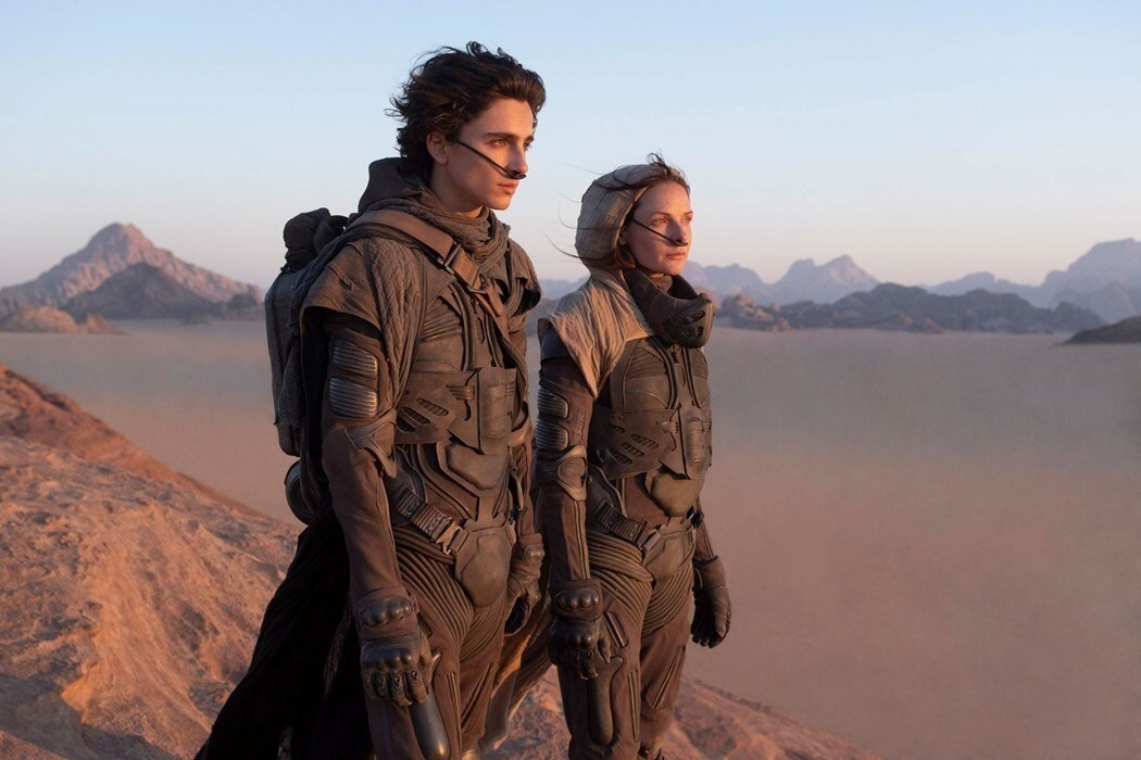 Timothee Chalamet and Rebecca Ferguson, Dune