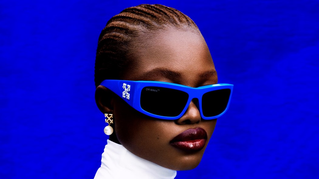 Off-White c/o Virgil Abloh Blue For Your Eyes Only Sunglasses