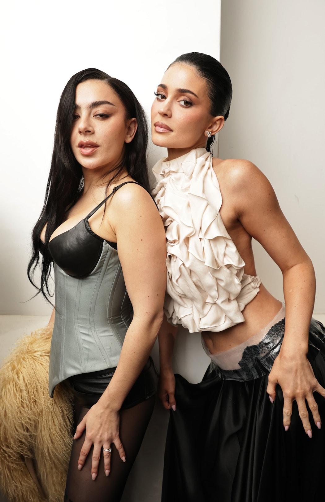Charli xcx and Kylie Jenner at the Premiere of "The Moment" 