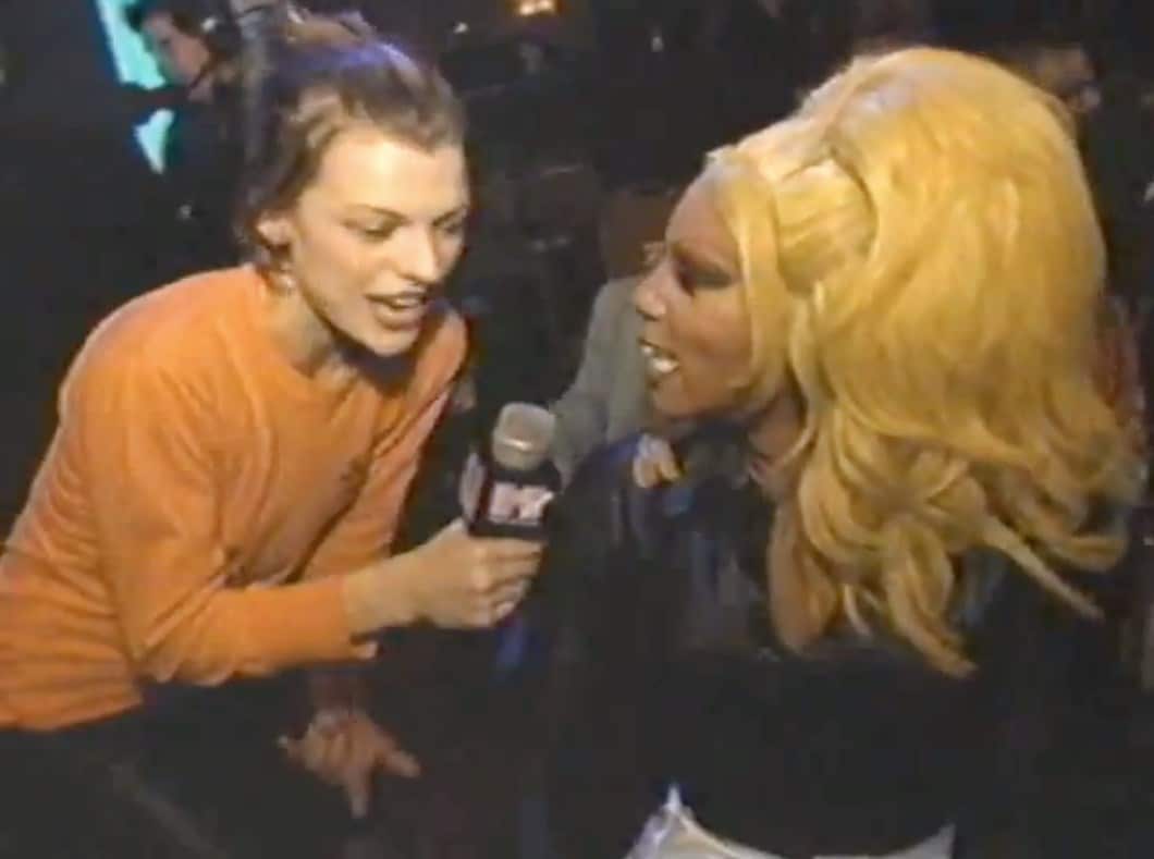 Milla Jovovich Ru Paul MTV Fashionably Loud