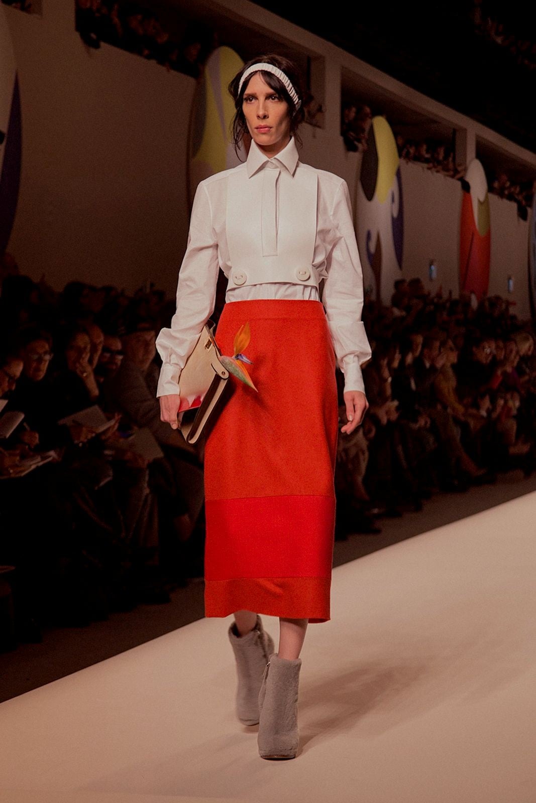 Fendi AW15, Womenswear, Dazed, White Collared Shirt Buttons