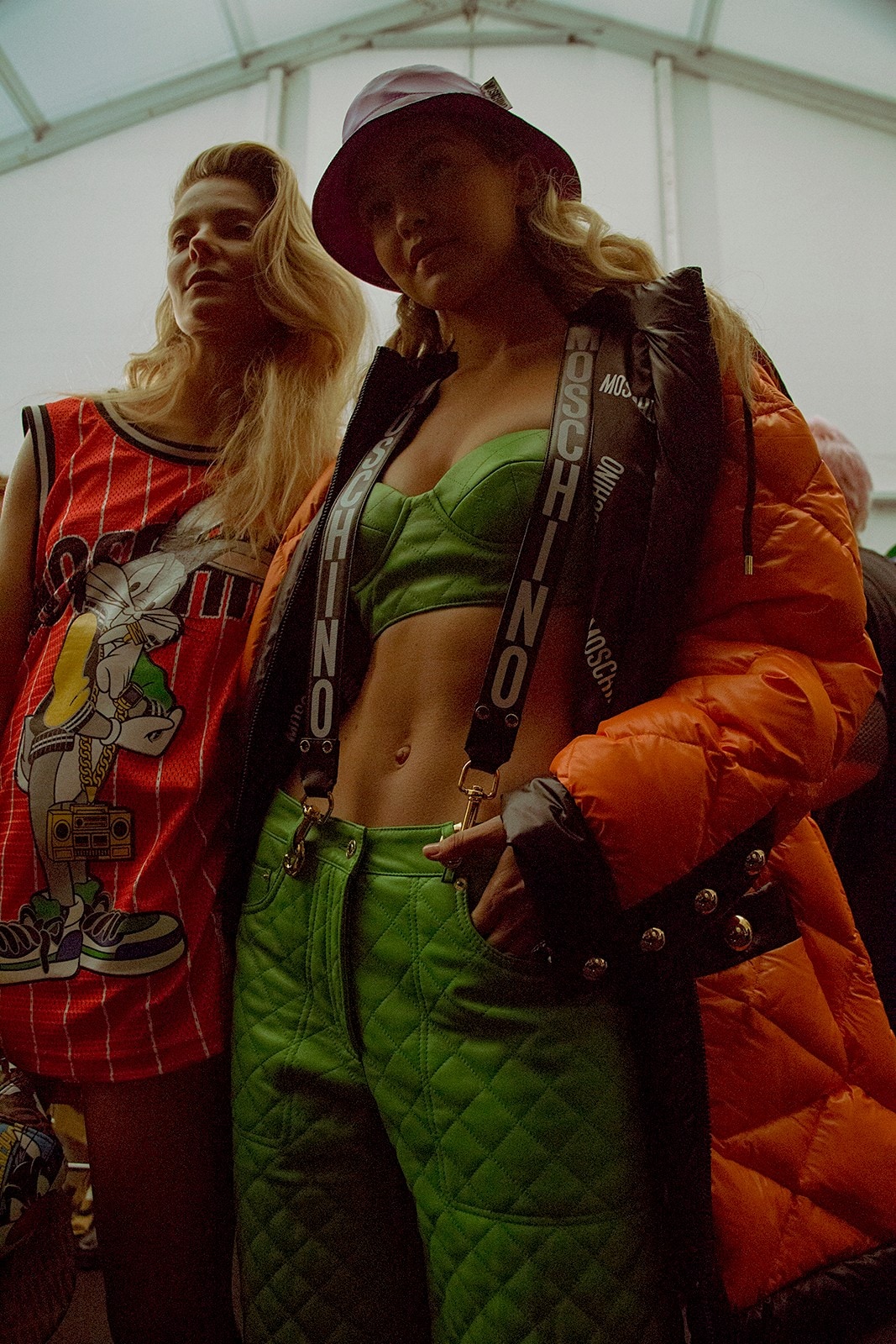 Moschino AW15, Womenswear, Dazed backstage, Milan, 80s