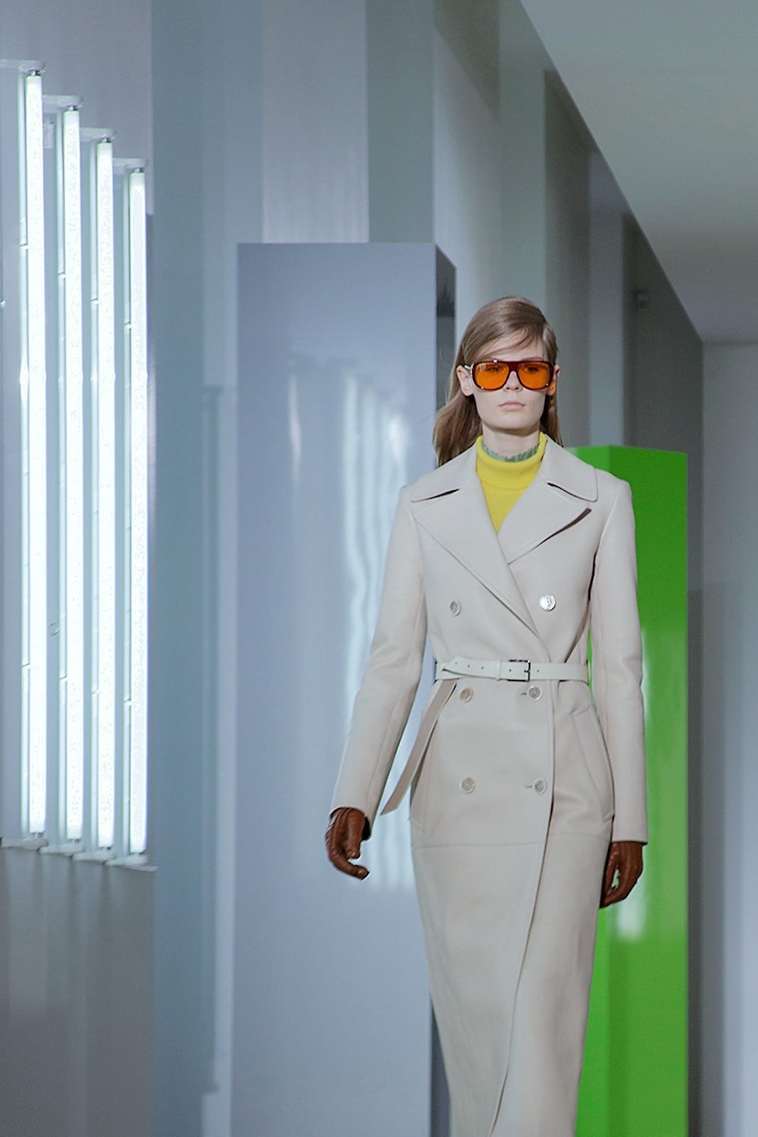 Jil Sander AW15, Dazed runway, Womenswear, Orange Shades