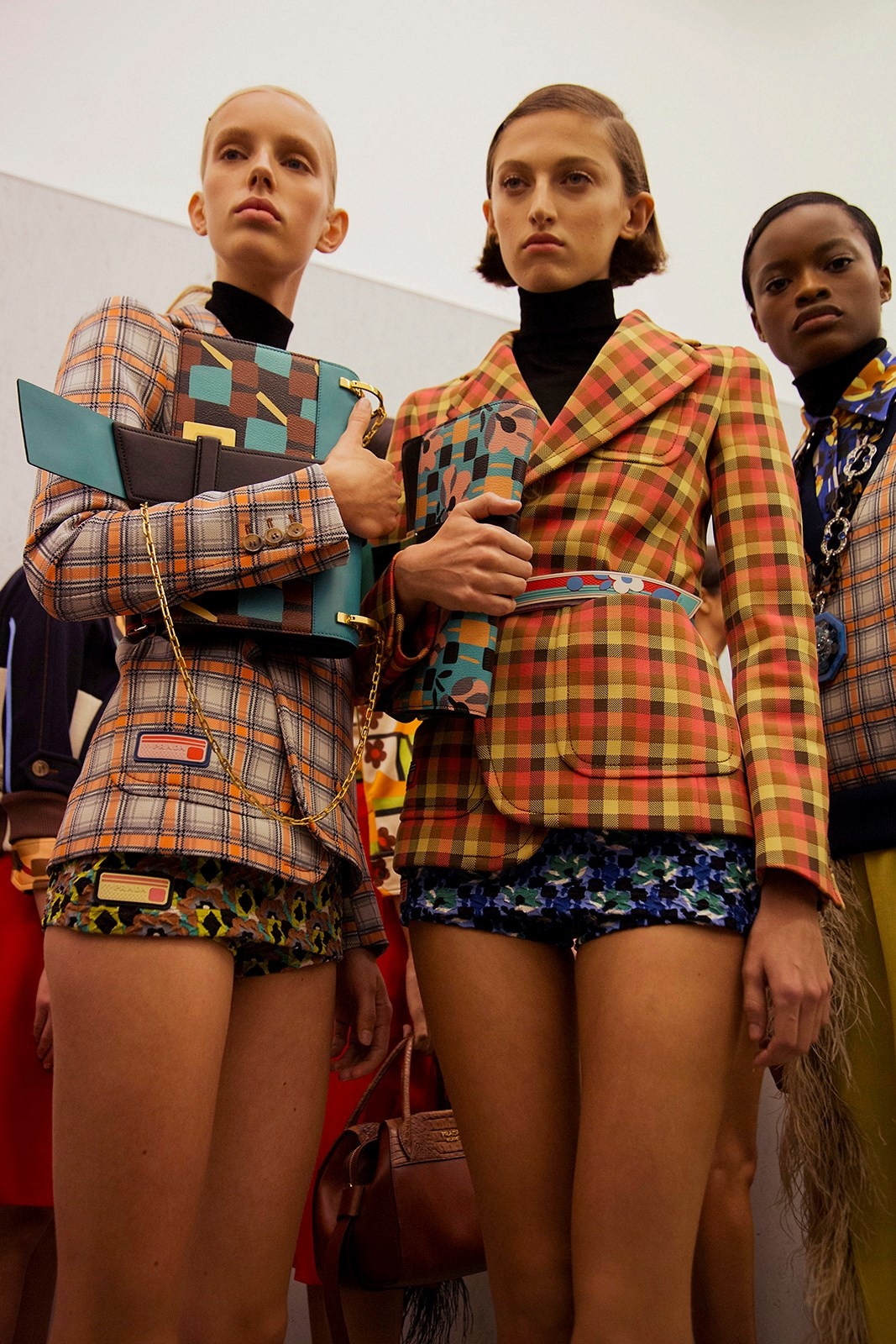 Backstage at Prada SS17 MFW Dazed