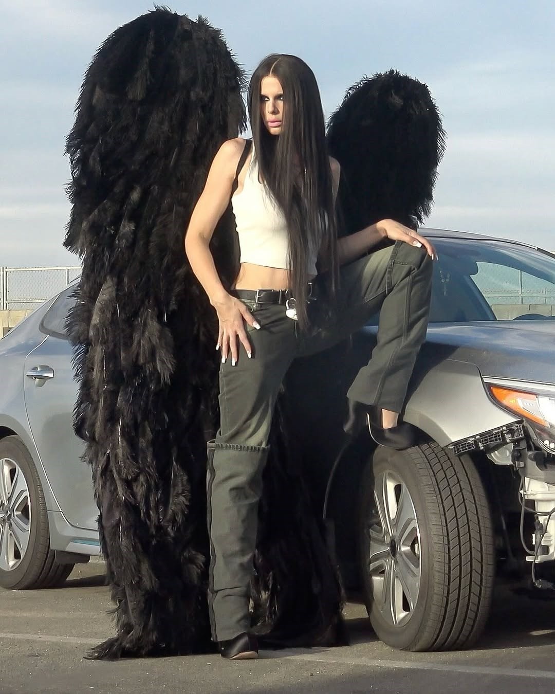 Julia Fox for Y/Project x Heaven