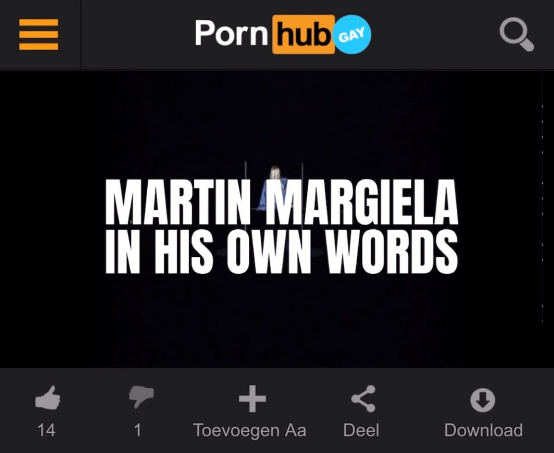 Margiela Pornhub documentary leak in his own words
