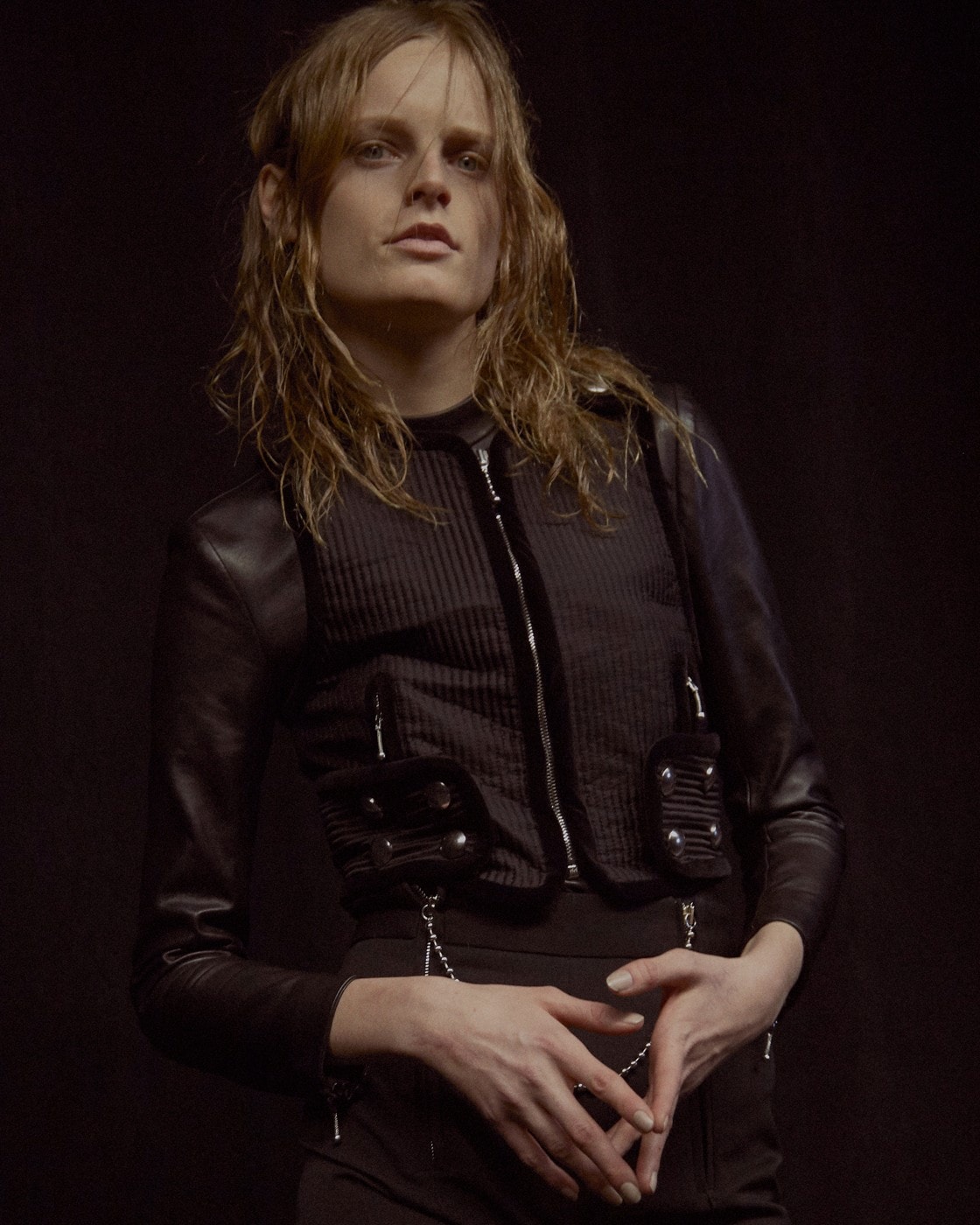 ALEXANDER WANG AW15 Gothic Japanese Lolita Victorian Zips 