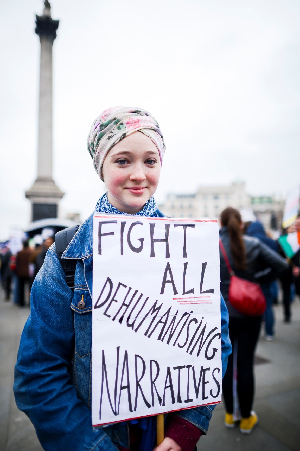 Anti-racism demonstration London UK