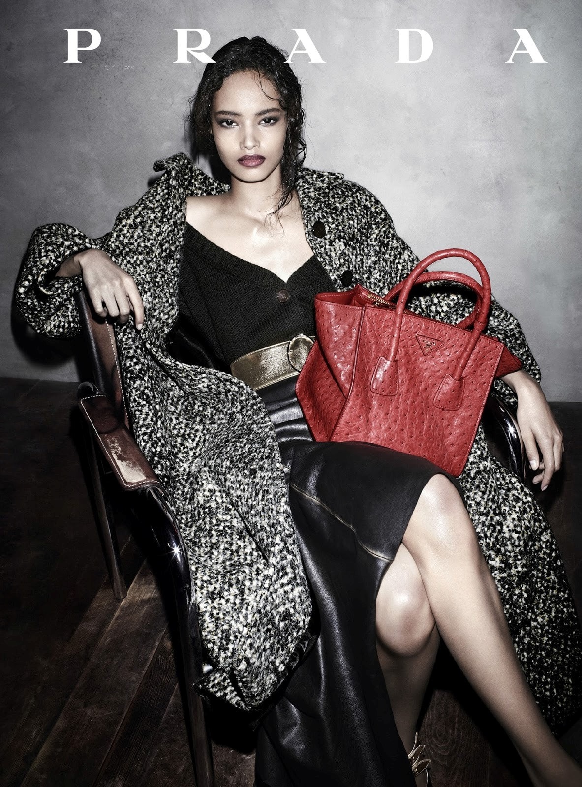 Malaika Firth Prada campaign