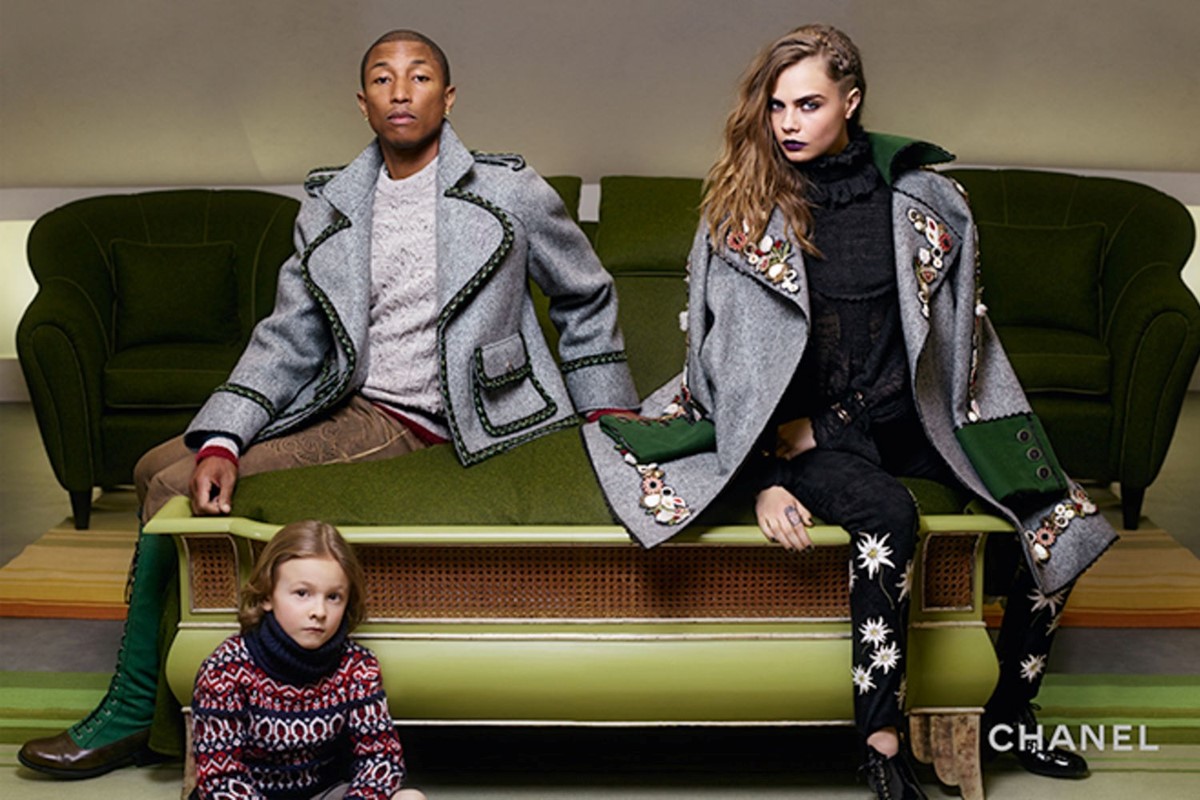 Cara Delevingne and Pharrell star in joint Chanel campaign