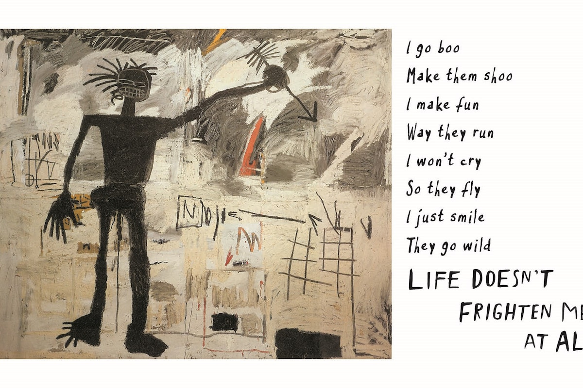 マヤ・アンジェロウ バスキア Life Doesn't Frighten Me Maya Angelou and Basquiat made a book to help make life less