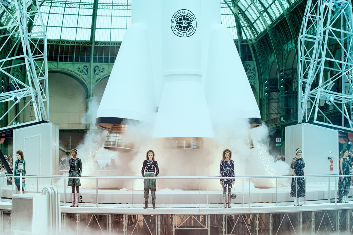 Ten of Karl Lagerfeld's most #extra Chanel show sets