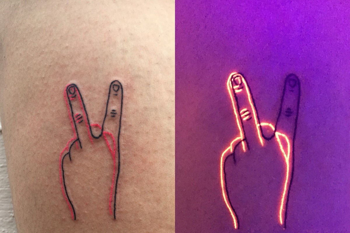 3. Glow in the Dark Tattoo Sticker - wide 5