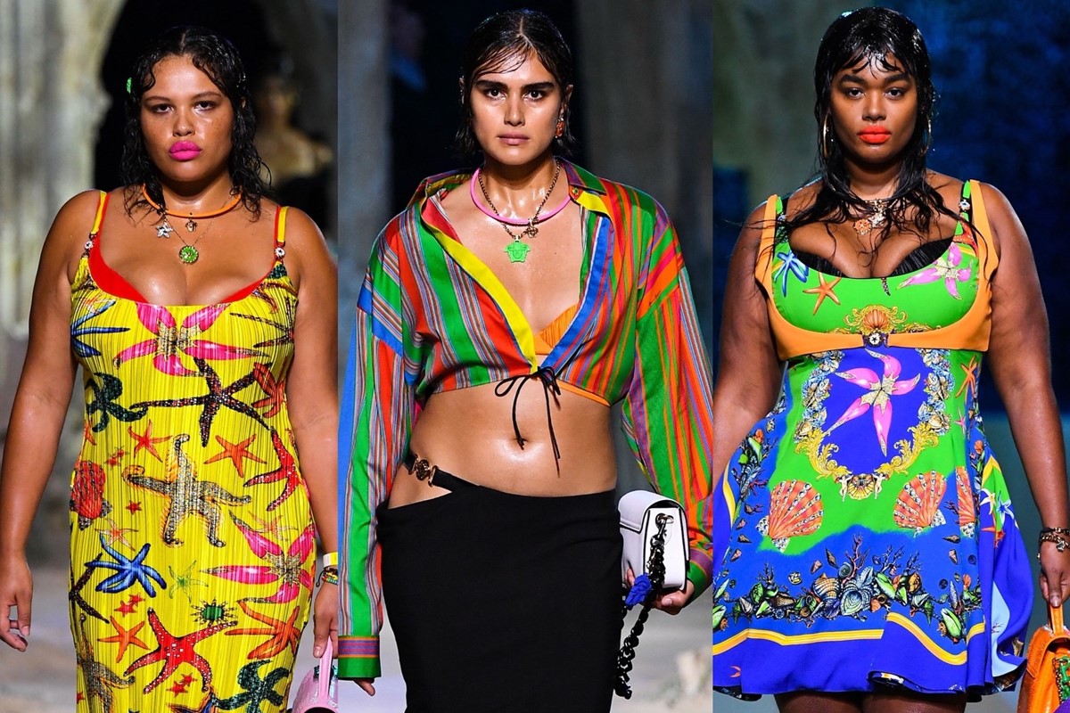 Three plus-size models just made fashion history at Versace Womenswear