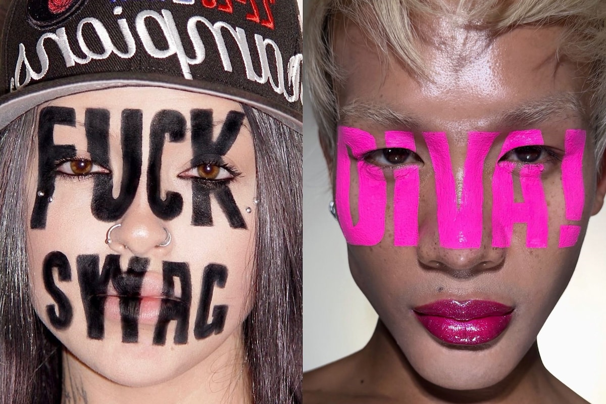 What’s behind the rise of slogan make-up?