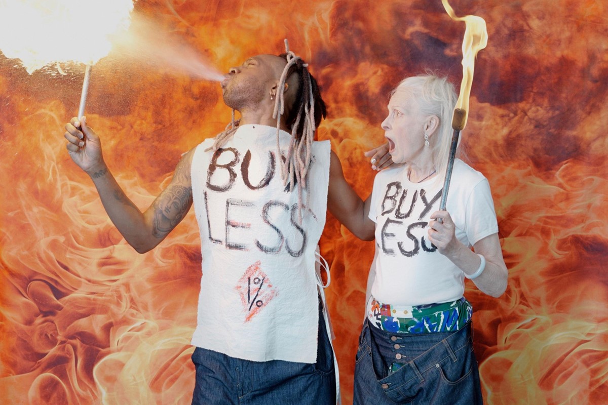 Buy less, dress up!' says Vivienne Westwood on her new collection