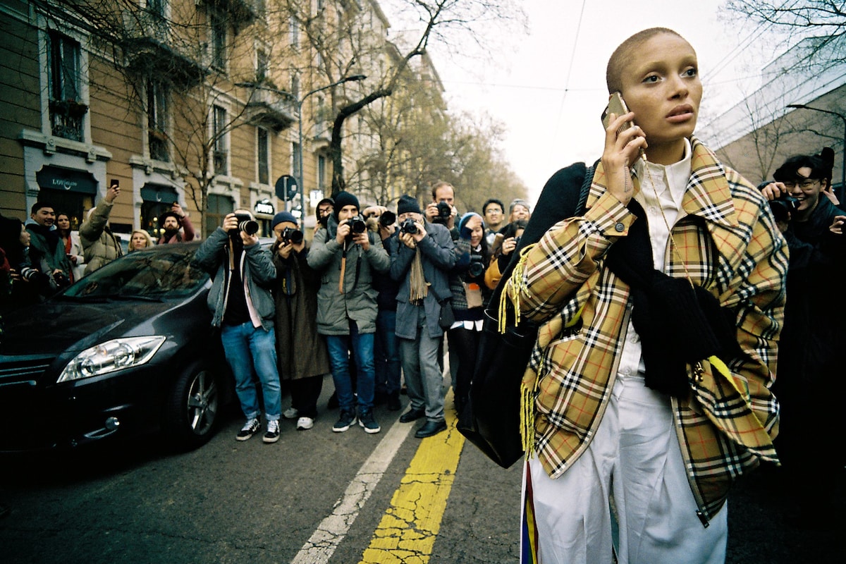 Yu Fujiwara shoots the streets of Milan Fashion Week Womenswear