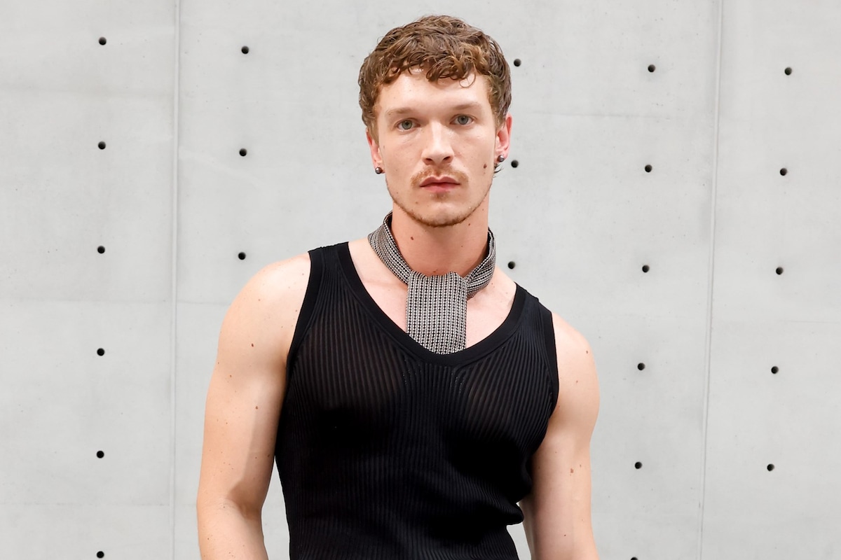 Connor Storrie steals the spotlight in fetish-coded Saint Laurent