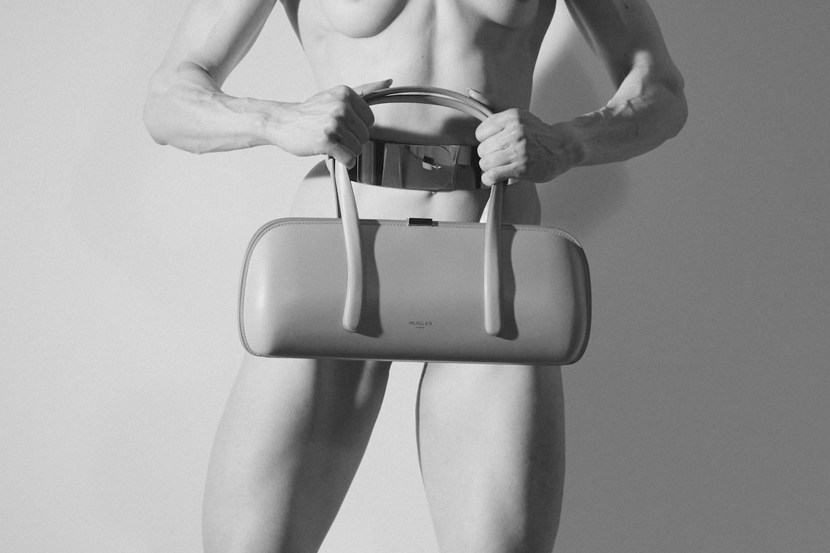 Mugler’s muscle mommy strips off for new campaign