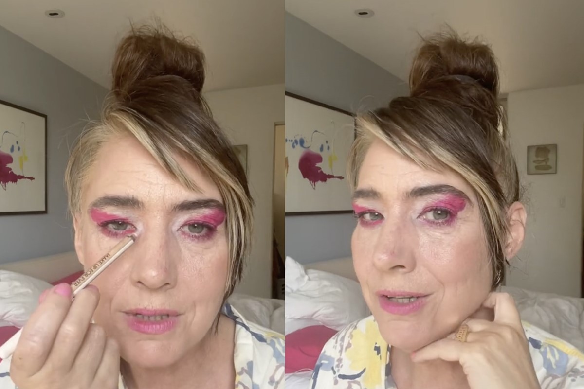 Kathleen Hanna shows us the riot grrrl version of Barbiecore make-up ...