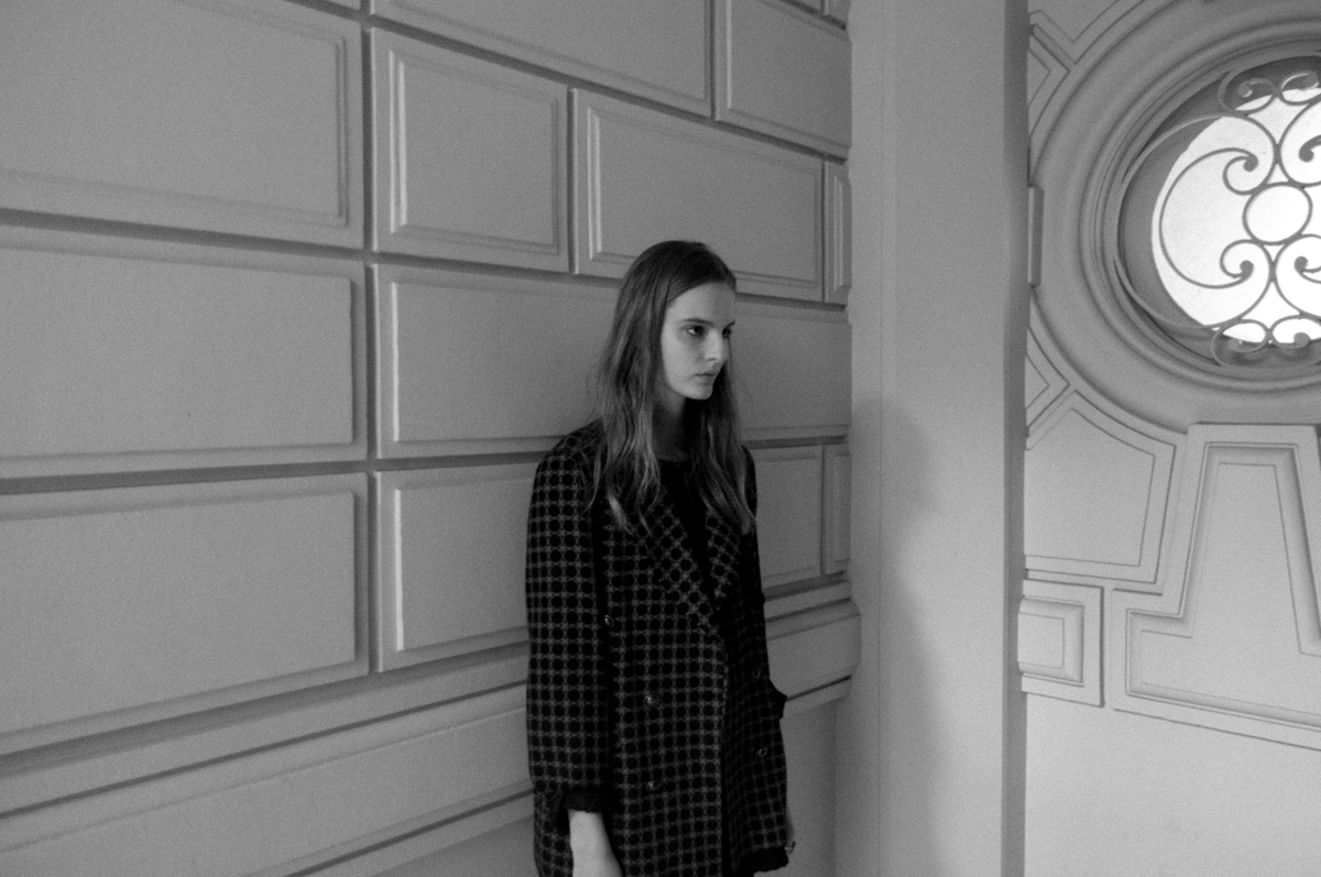 Being photographed for the board at Loewe