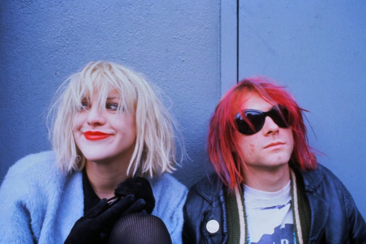 Courtney Love and Kurt Cobain