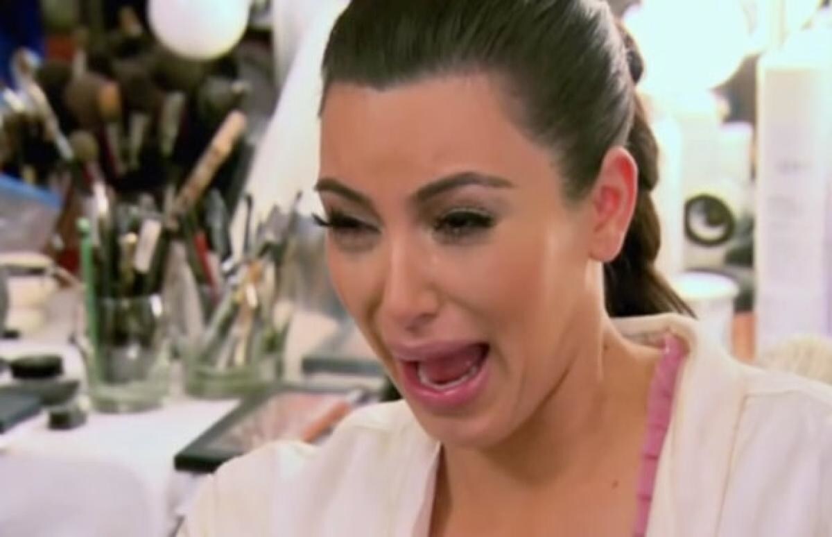 kim kardashian cryin