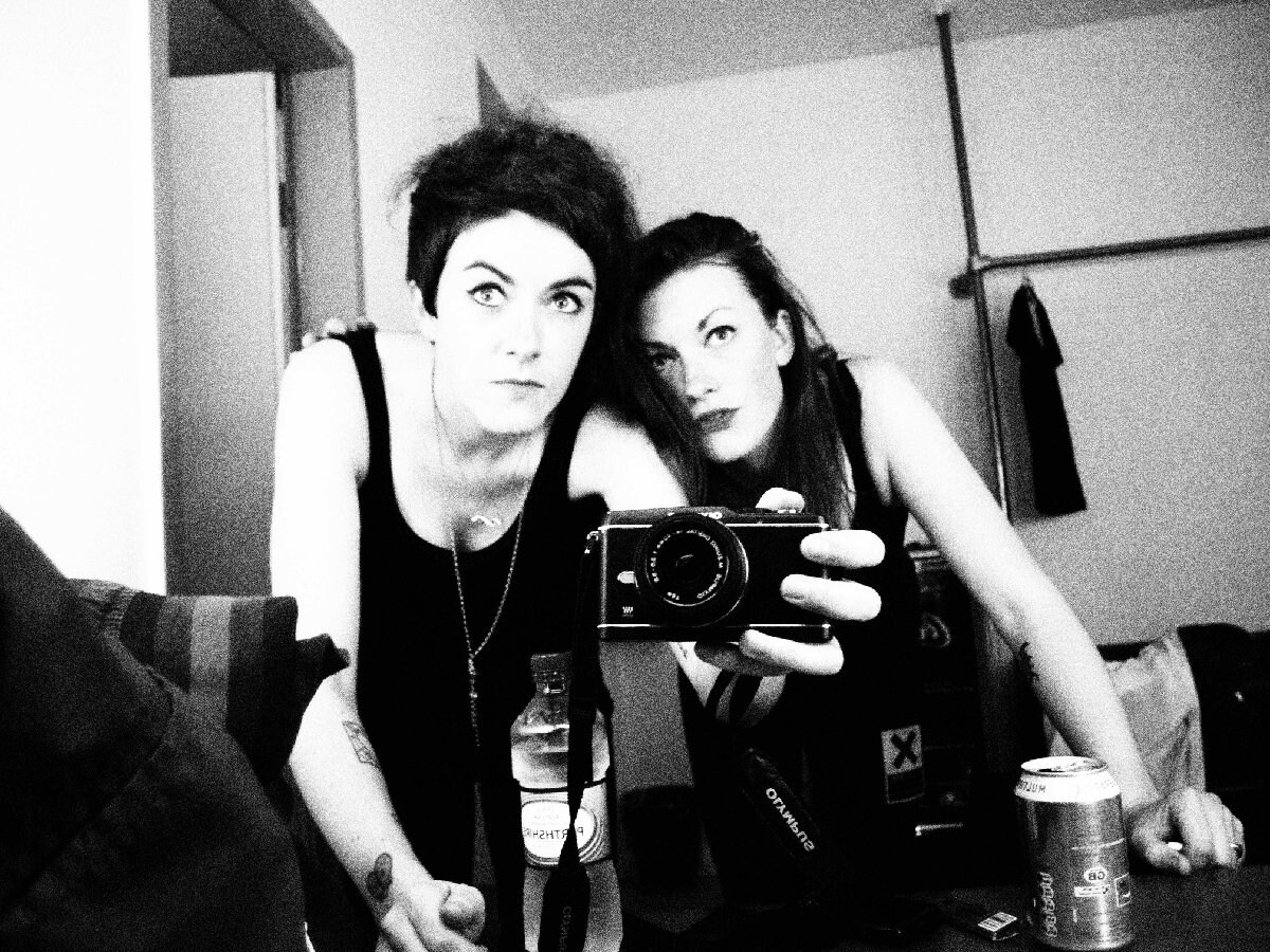  First night of tour, in our dressing room after p