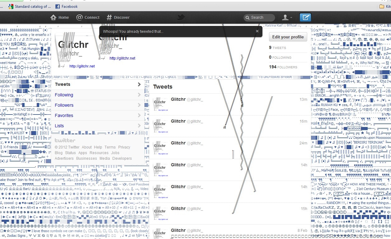 Glitch Twitter
