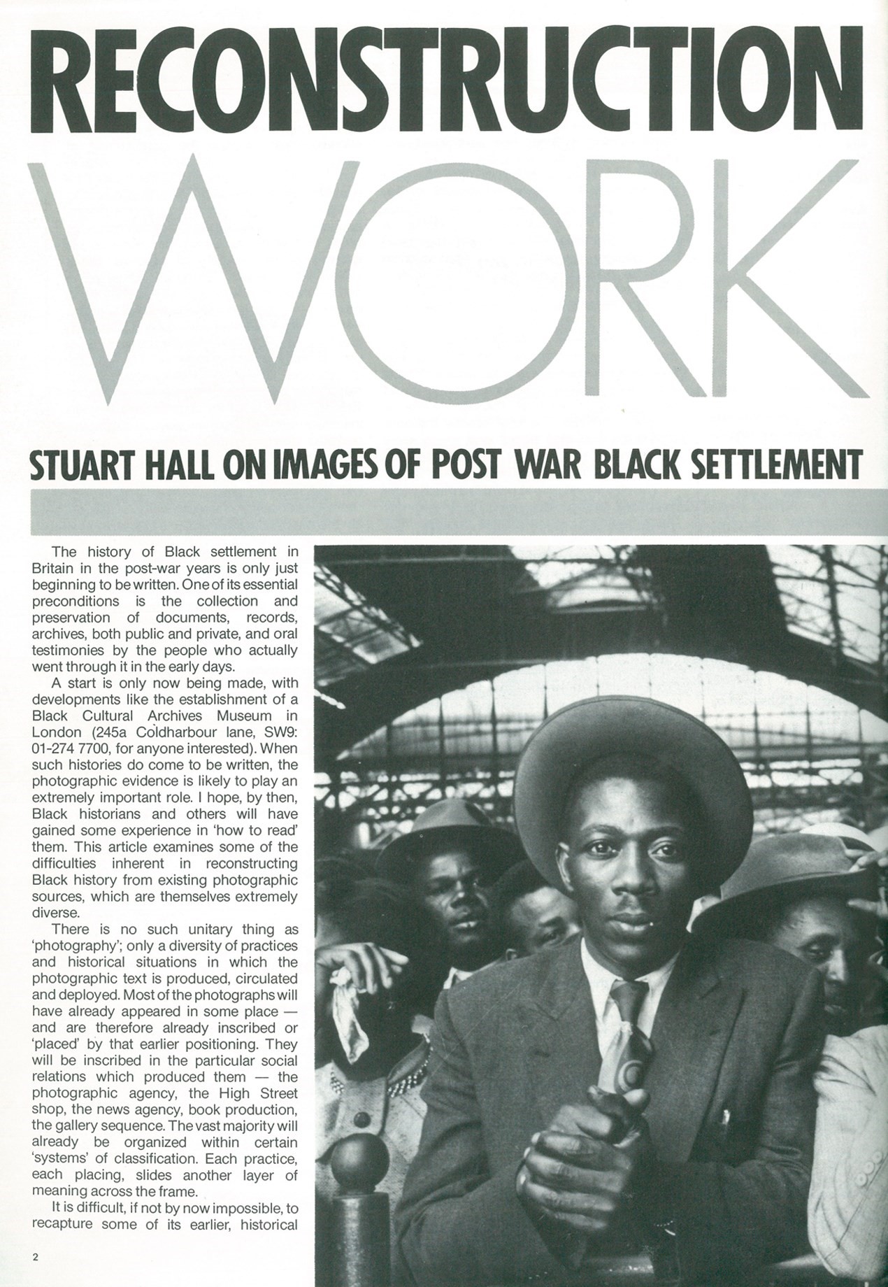 INSIDE THE STUART HALL LIBRARY ARCHIVES