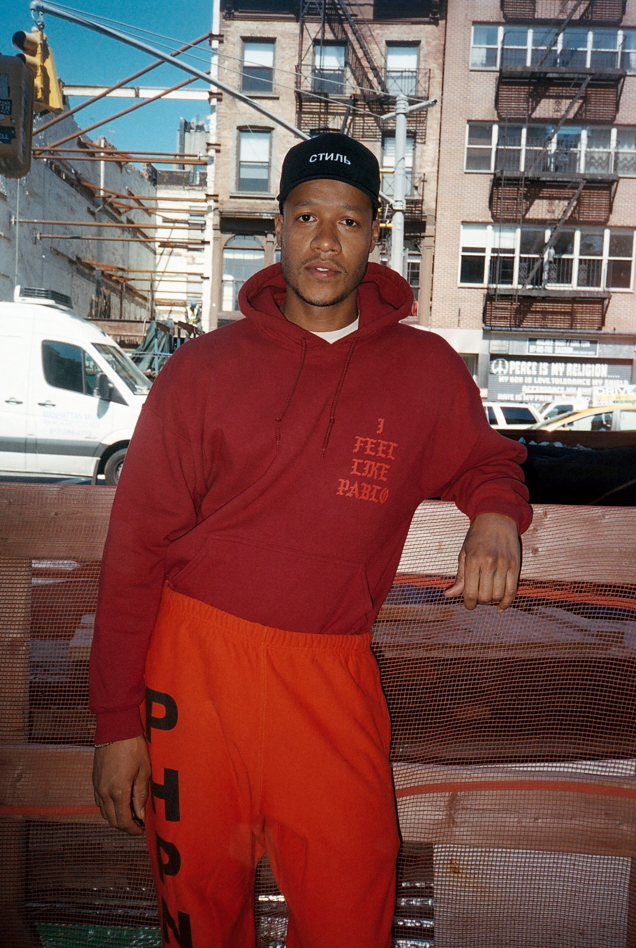 Heron preston best sale orange sweatpants