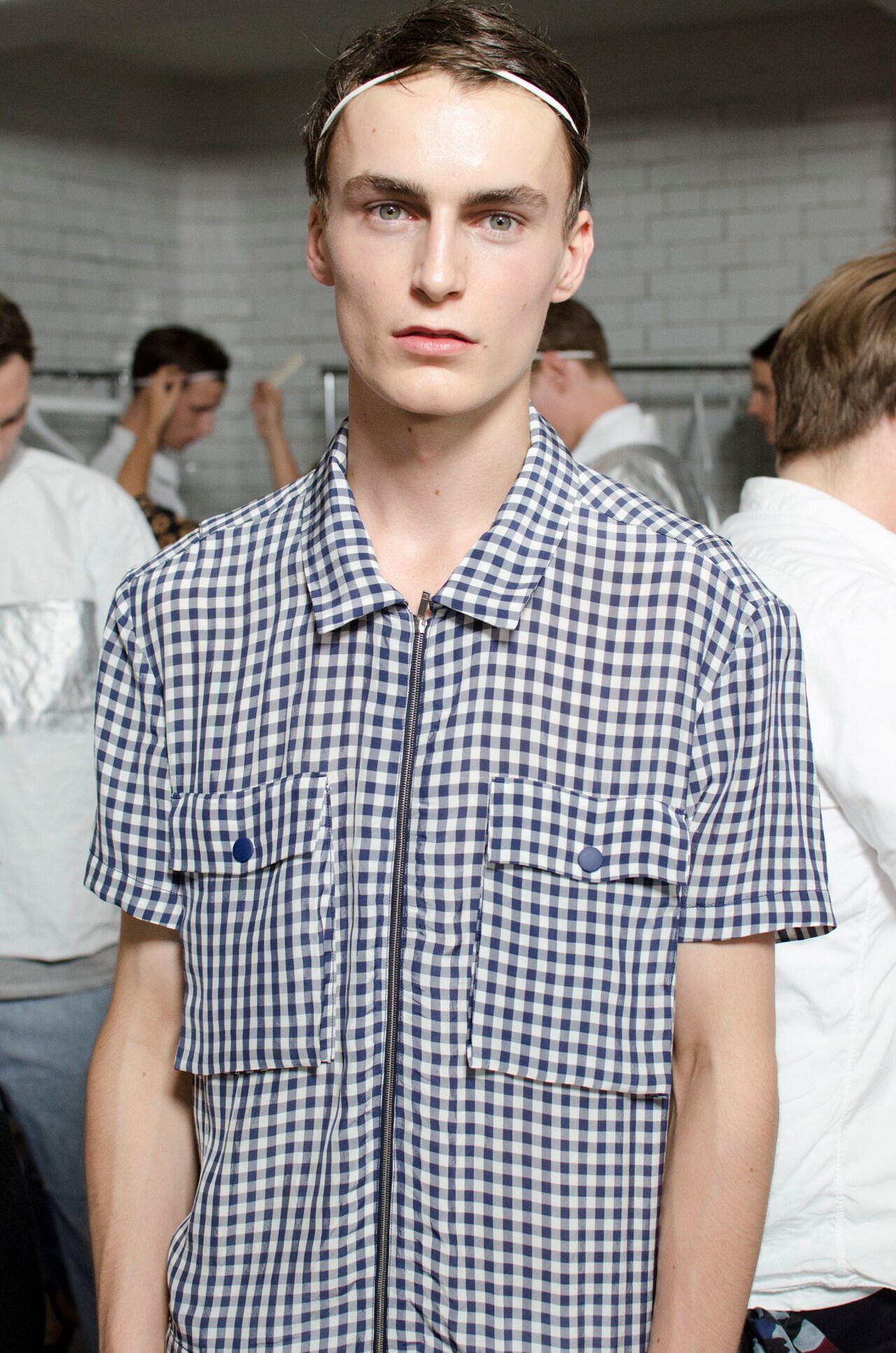 Richard Nicoll, SS15 Mens collection, Dazed backstage