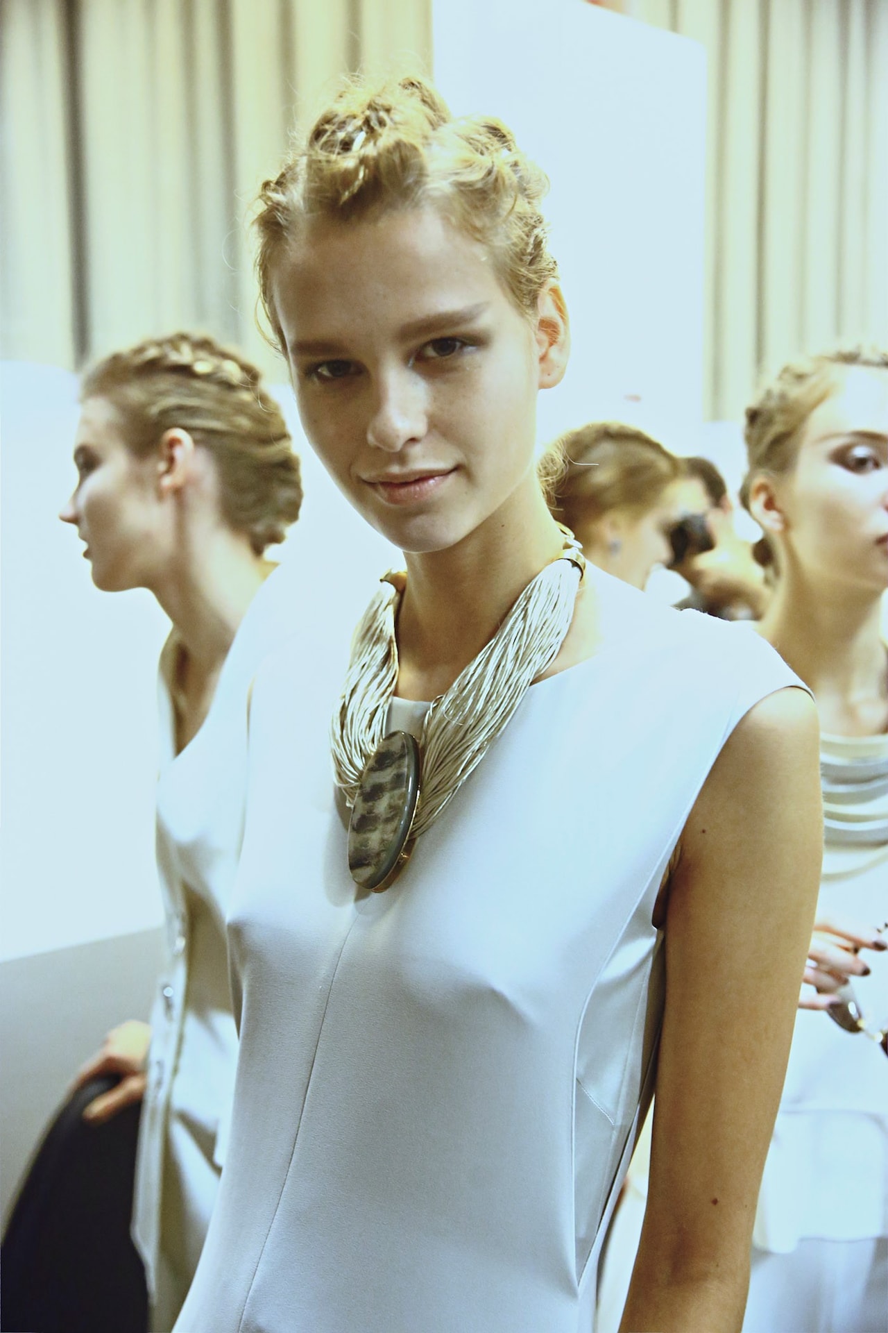 Backstage Giorgio Armani SS15 Milan Paolo Musa
