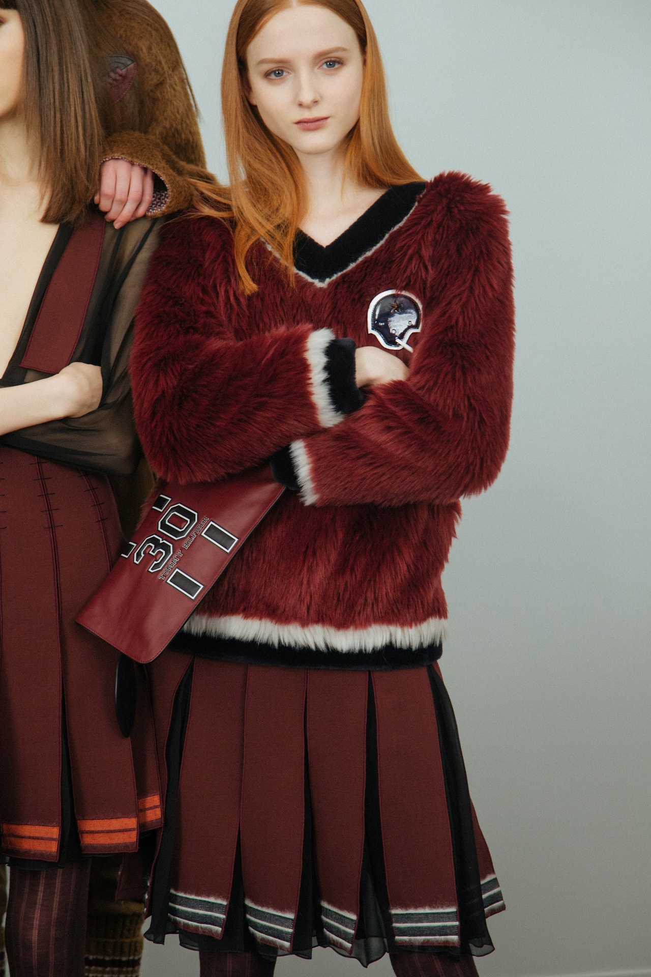 Tommy Hilfiger AW15, American Sportswear, Pleats, Fur