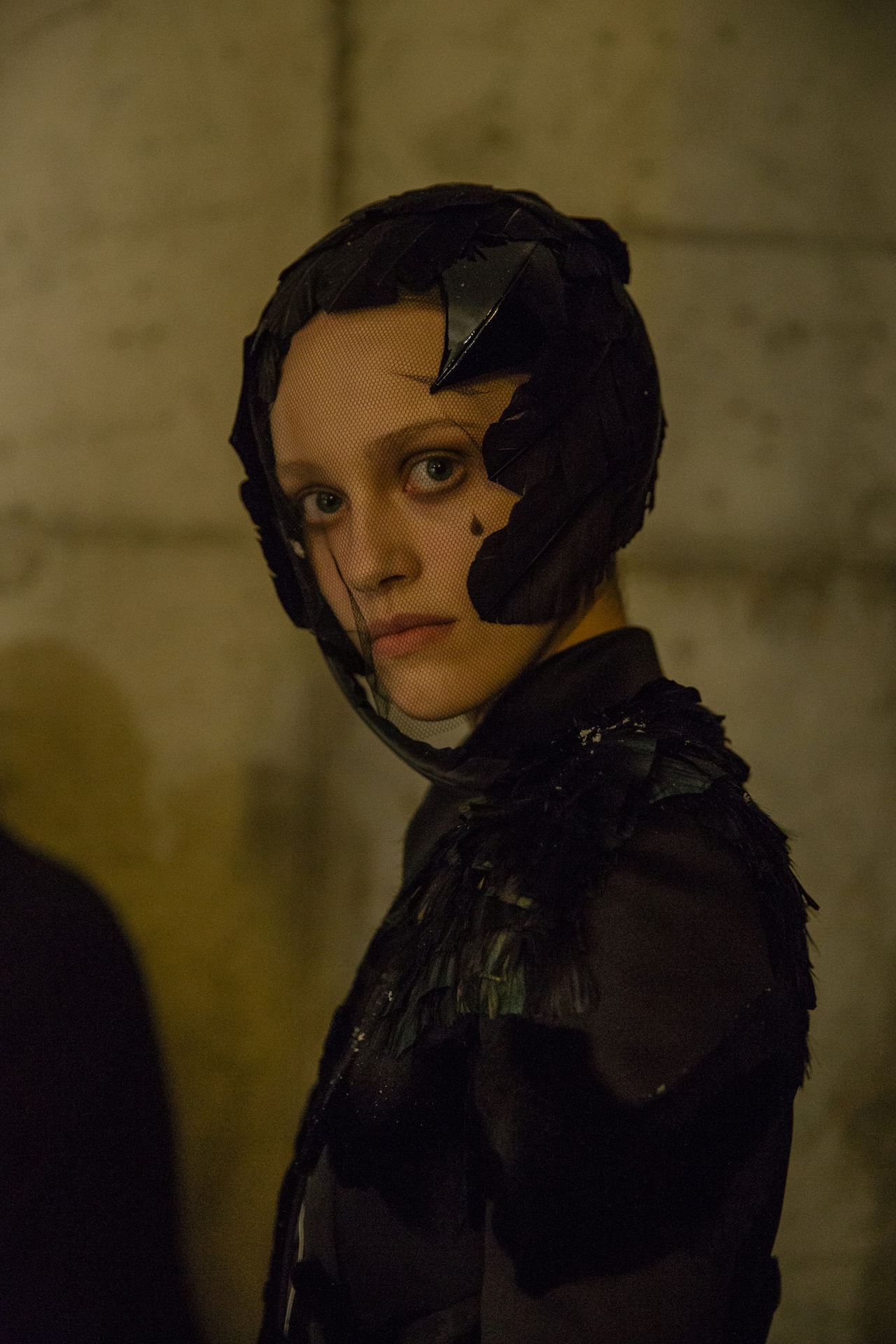 Thom Browne AW15, menswear Dazed backstage, fascinator, veil