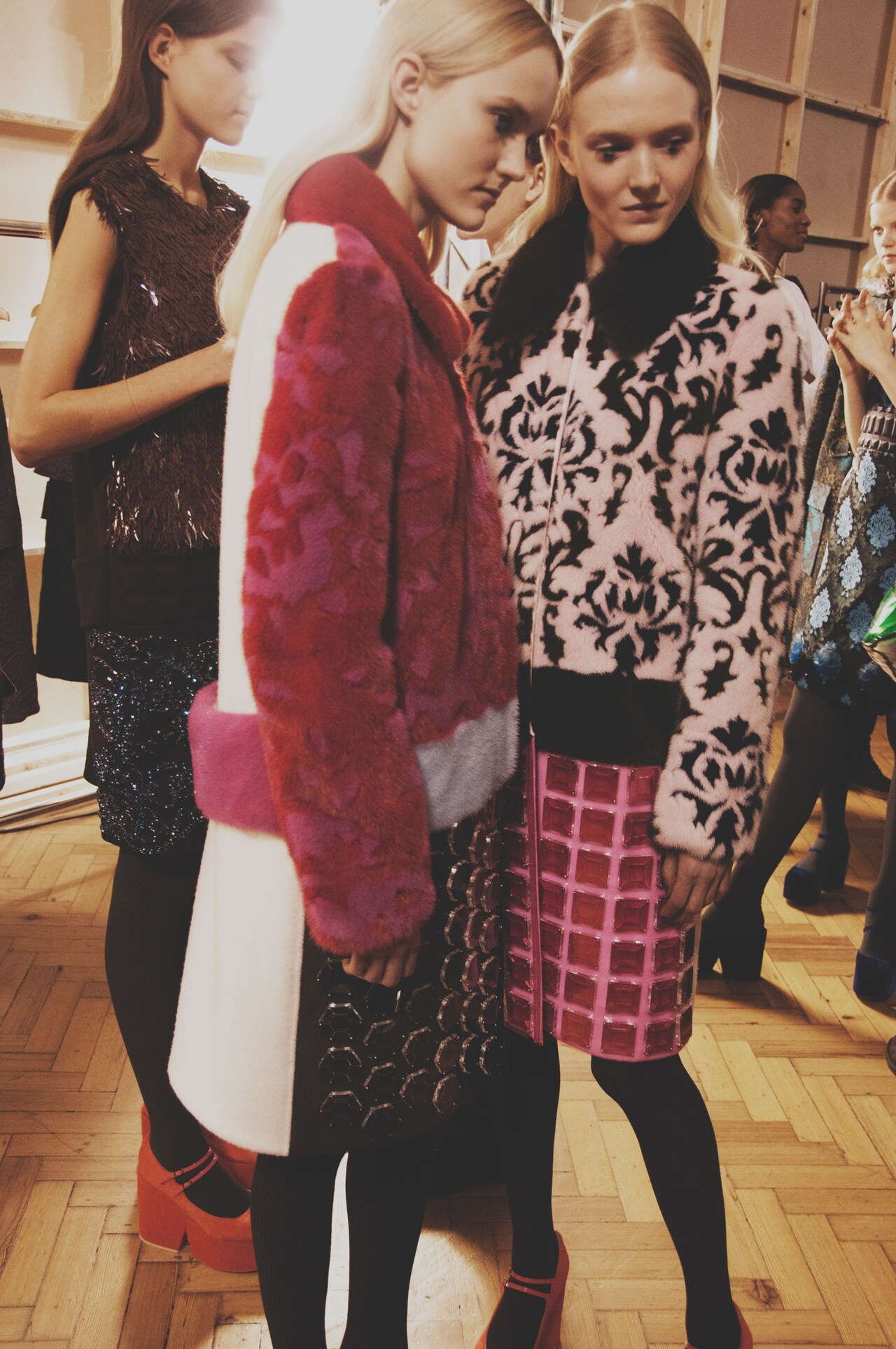 Mary Katrantzou AW15, Fur, Geometric, Brocade, Luxury