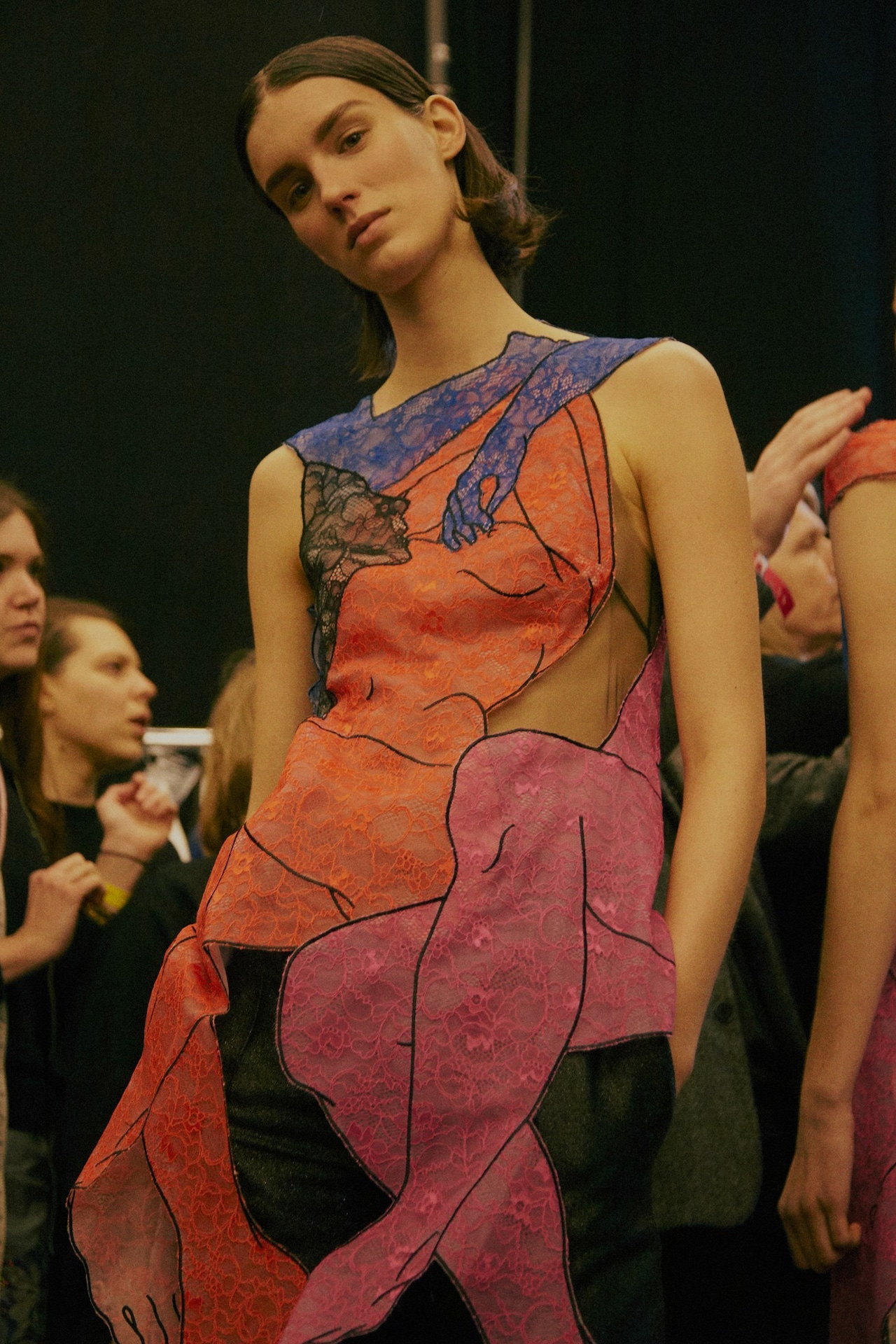 Christopher Kane AW15 Womenswear drawing silhouette, bodies