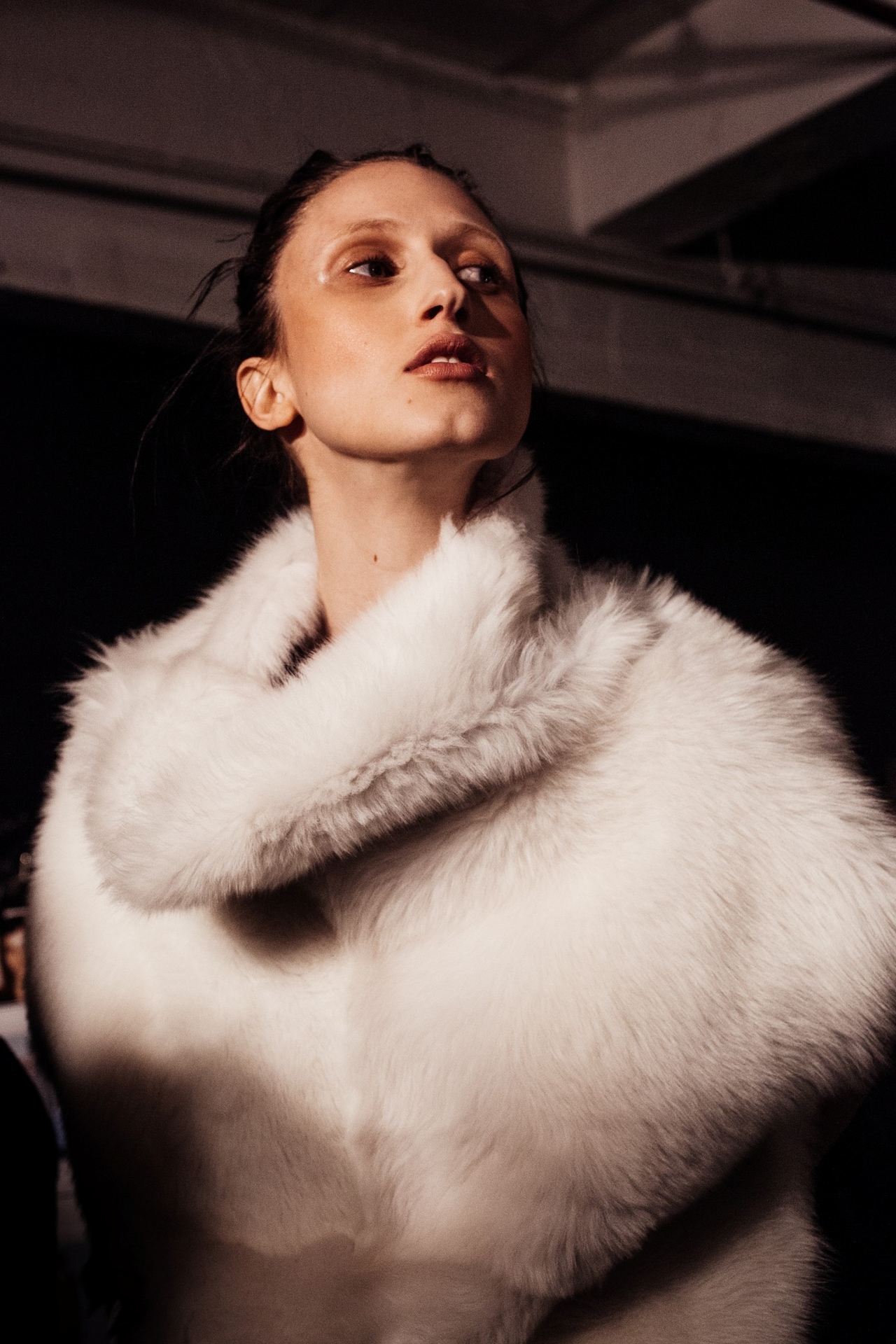 Joseph AW15, Womenswear, Dazed, White, Fur